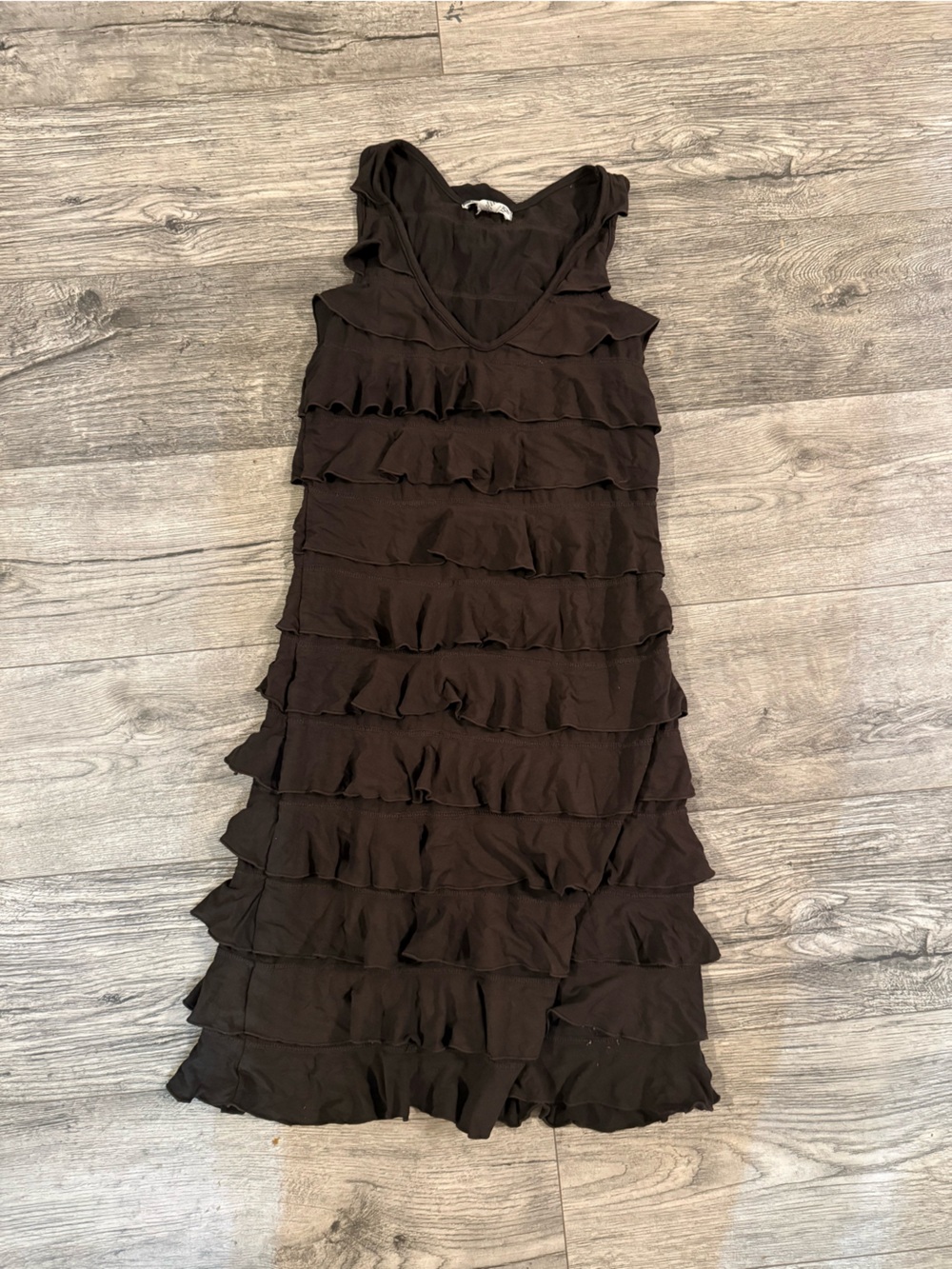 Women’s white rice ruffle dress